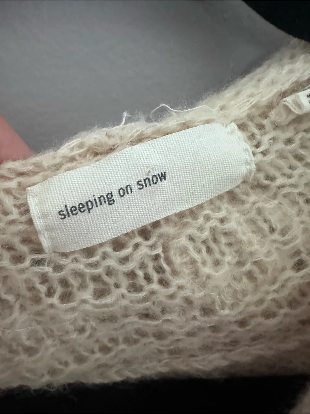 Unique Anthropologie Sleeping on Snow Cream Hooded Knit Sweater Cardigan